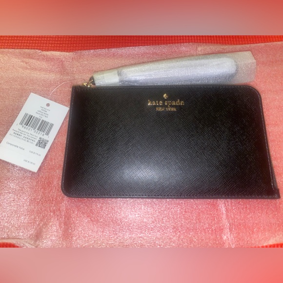 NWT Kate Spade Wristlet Black Wallet. (#Bundle&save) - Picture 9 of 16